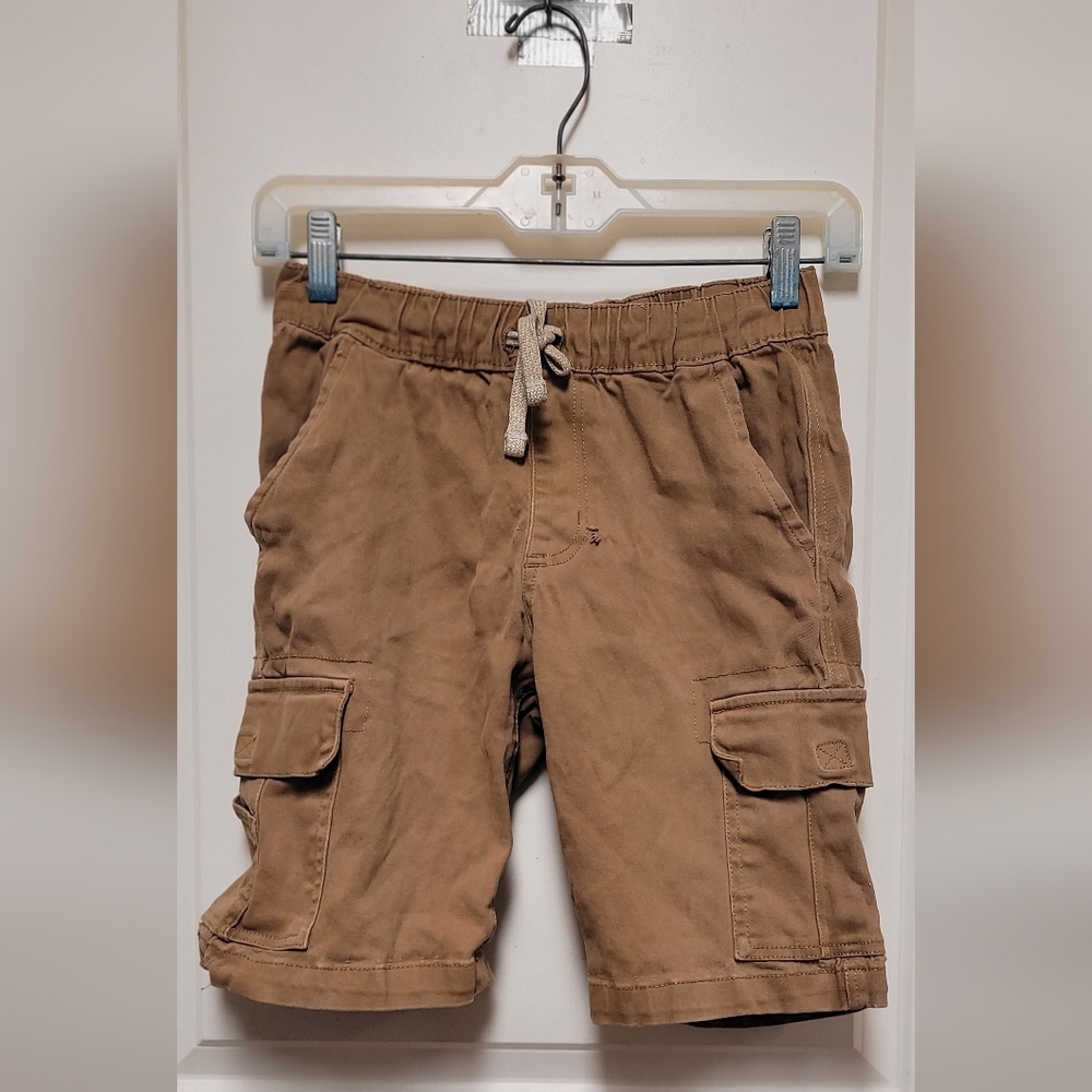 Vintage Kids Cargo Shorts in Tan Brown Sz M 10/12